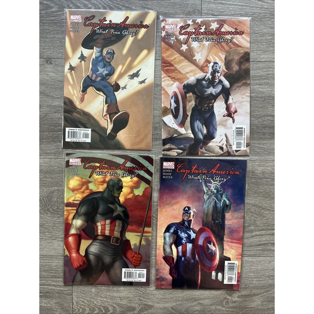 CAPTAIN AMERICA: WHAT PRICE GLORY #1-4 COMPLETE SET! *HIGH GRADE!* (2003)  RUDE!
